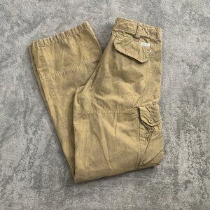 Aemkei Cargo Pants Mens Size 28x33” Camo Pattern Outdoor Gorpcore Ripstop Beige